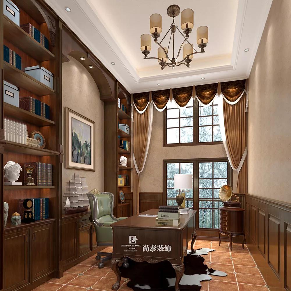 企業(yè)會(huì)所書房裝修效果圖