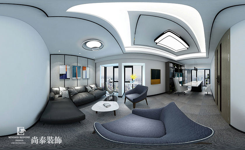 130㎡科技公司簡約辦公室設(shè)計(jì) | 世視順科技