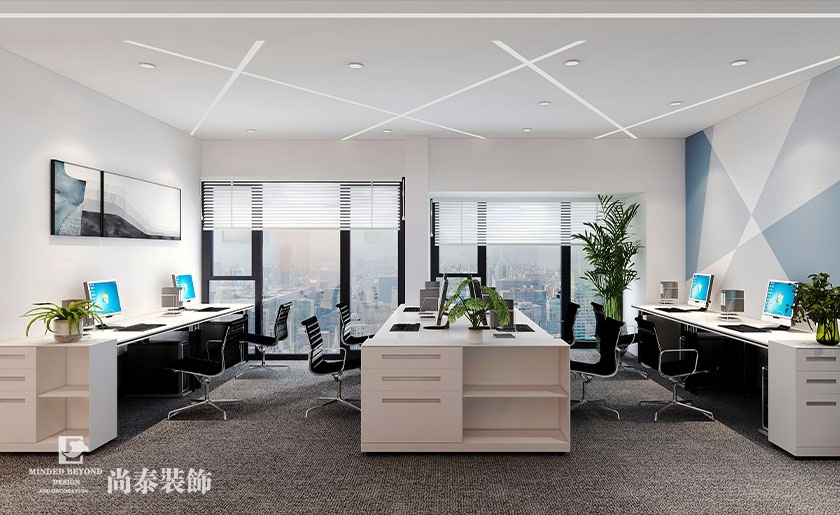 130㎡科技公司簡約辦公室設(shè)計(jì) | 世視順科技