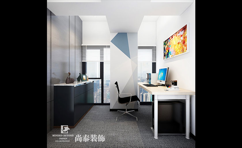 130㎡科技公司簡約辦公室設(shè)計(jì) | 世視順科技