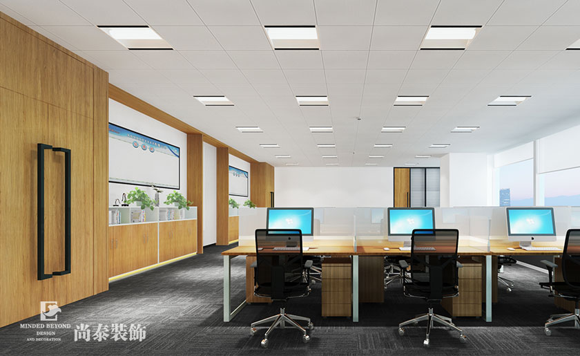 1700㎡上市LED產(chǎn)業(yè)科技公司辦公室裝修設計 | 萬潤科技