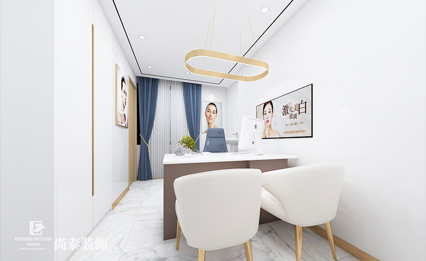 120㎡現(xiàn)代簡約醫(yī)療美容店裝修設(shè)計(jì) | 巧曼醫(yī)療美容
