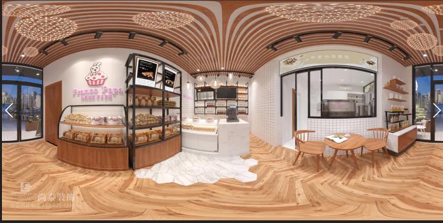 40平米烘焙店裝修效果圖片