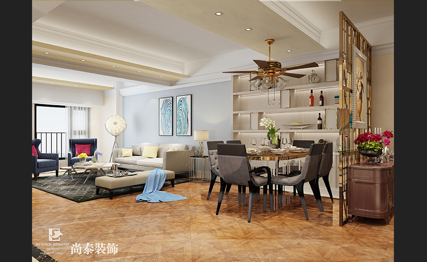 158㎡現(xiàn)代古典家裝設(shè)計(jì) | 新港商城