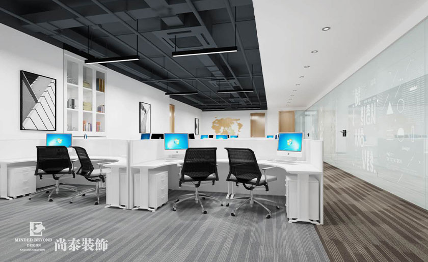 600㎡電子科技公司辦公室裝修設(shè)計(jì) | 億思騰達(dá)