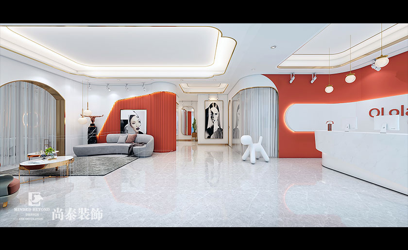 130㎡輕奢風(fēng)美容院裝修設(shè)計(jì) | 奧洛拉美業(yè)