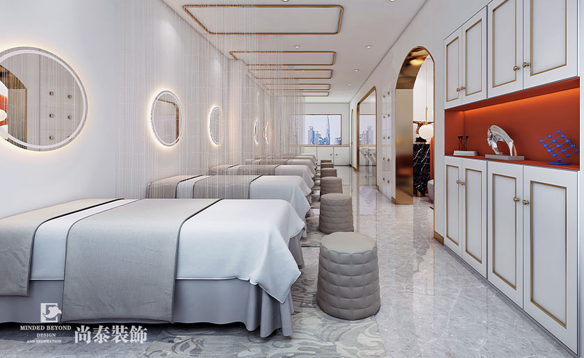 130㎡輕奢風(fēng)美容院裝修設(shè)計(jì) | 奧洛拉美業(yè)