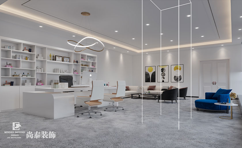 3600㎡新興直播公司辦公室裝修設(shè)計 | 安杰拉科技