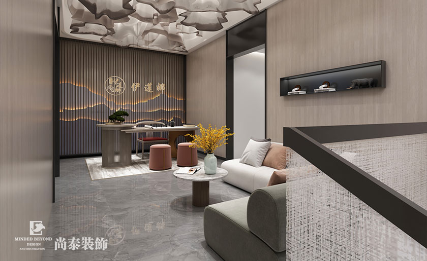 200㎡中式美容院裝修設(shè)計 | 伊蓮娜健康呵護中心