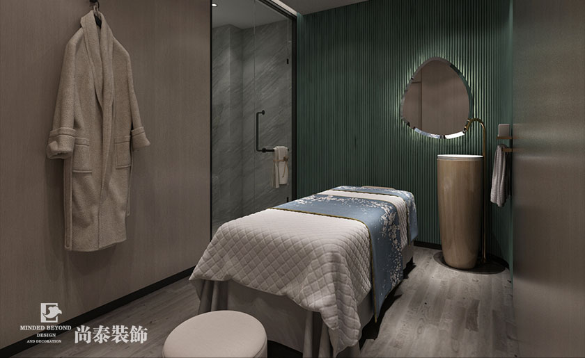 200㎡中式美容院裝修設(shè)計 | 伊蓮娜健康呵護中心