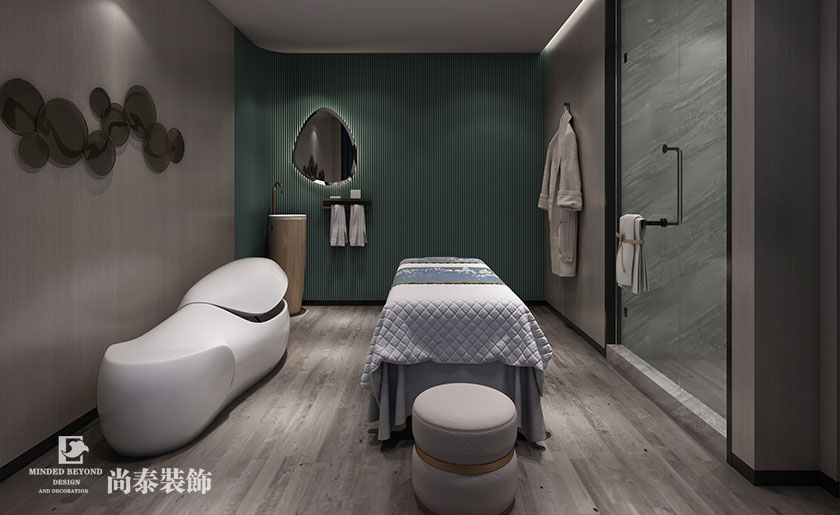 200㎡中式美容院裝修設(shè)計 | 伊蓮娜健康呵護中心