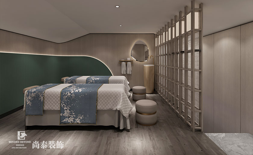 200㎡中式美容院裝修設(shè)計 | 伊蓮娜健康呵護中心