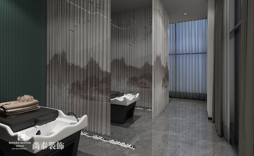 200㎡中式美容院裝修設(shè)計 | 伊蓮娜健康呵護中心