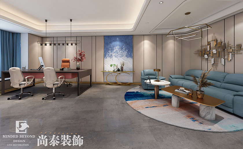 100㎡外貿(mào)電子公司辦公室裝修設(shè)計(jì) | 長源電子