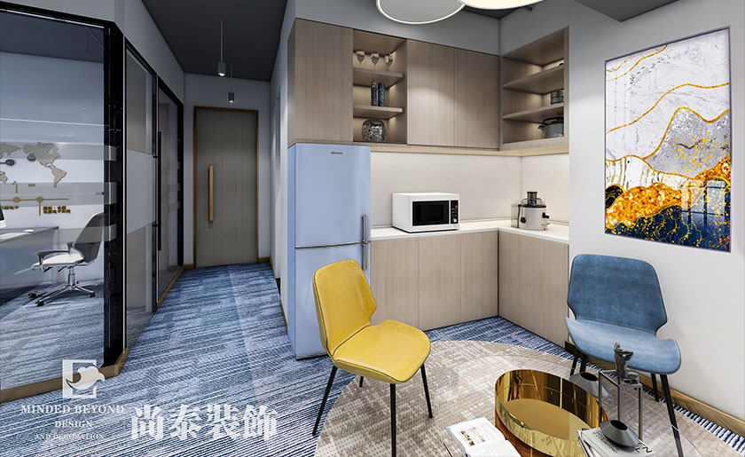 100㎡外貿(mào)電子公司辦公室裝修設(shè)計(jì) | 長源電子