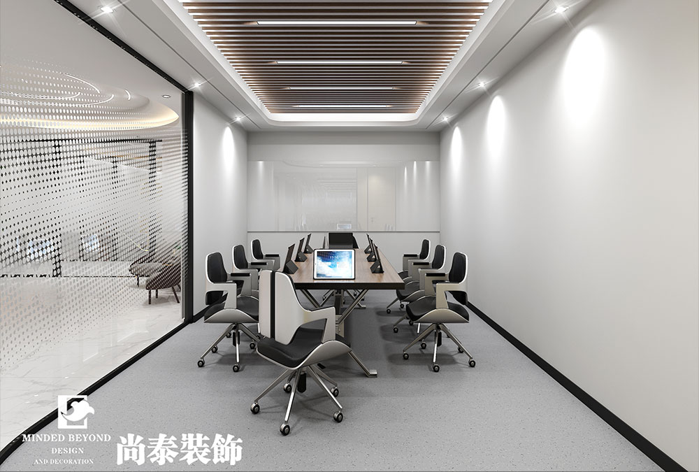 1200㎡電子科技實業(yè)公司辦公室設(shè)計 | 健之家