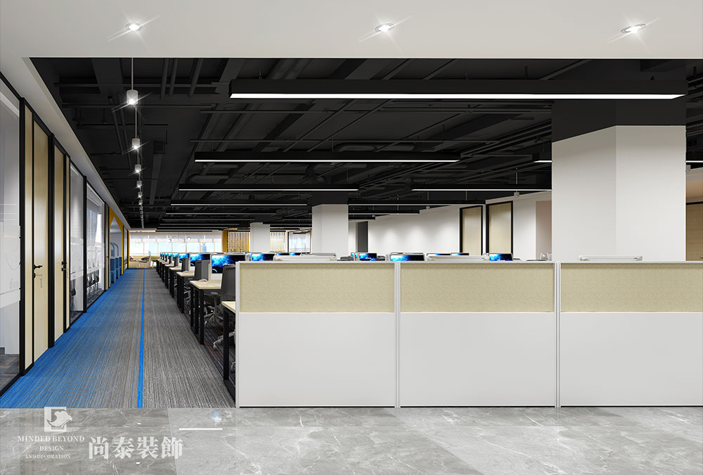 1200㎡電子科技實業(yè)公司辦公室設(shè)計 | 健之家