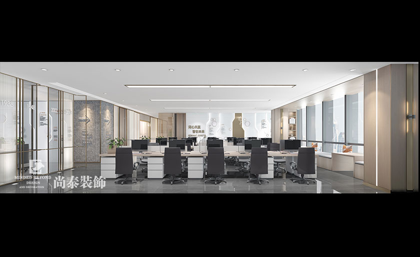 1000㎡化妝品公司辦公室裝修設(shè)計(jì) | FONCE梵西