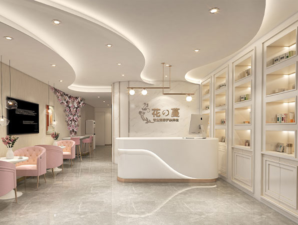 150㎡曲線柔美美容店裝修設計 | 卓麗雅美容店