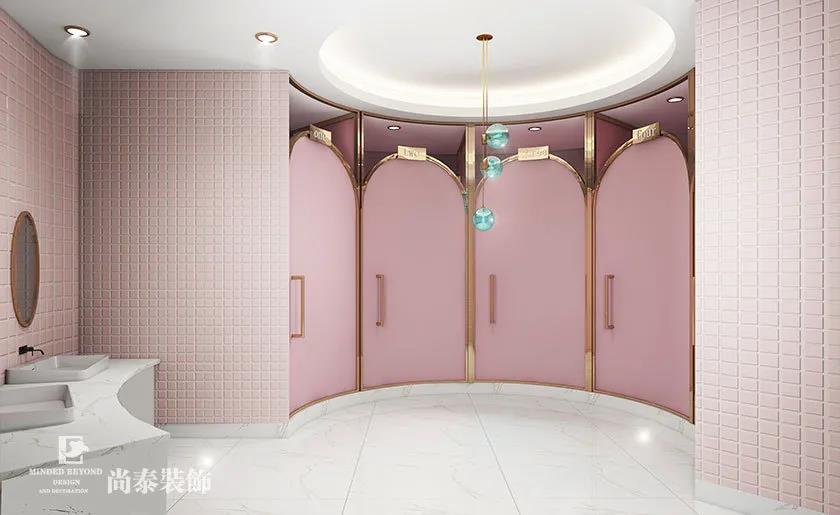 舞蹈培訓(xùn)機(jī)構(gòu)更衣化妝間裝修效果圖