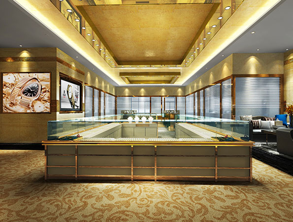 255㎡現(xiàn)代奢華金飾店裝修設(shè)計(jì) | 愛福歐
