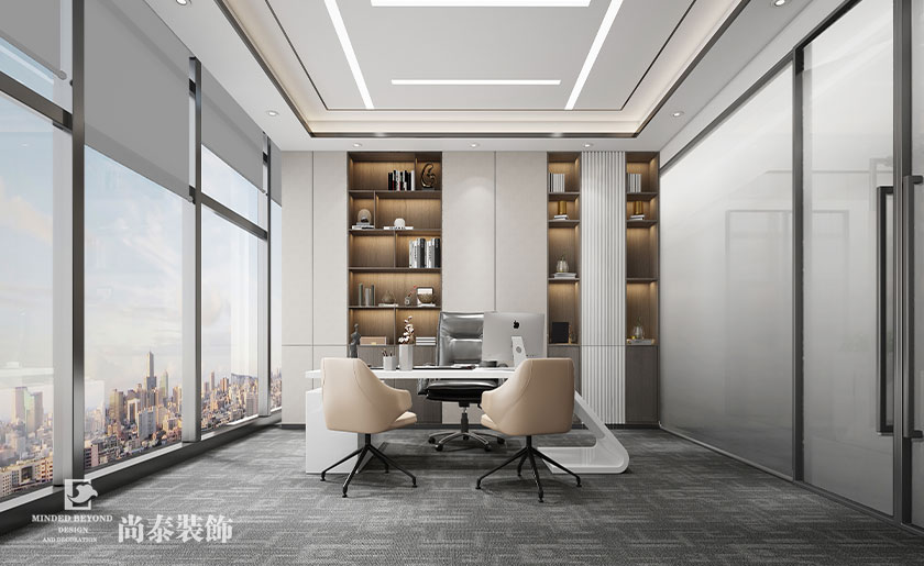 600平米生物科技辦公室裝修效果圖 | 茵冠生物