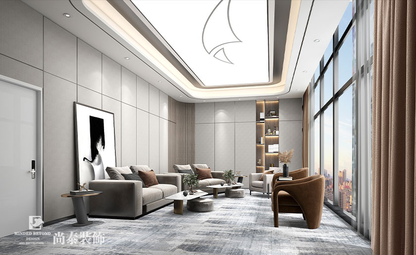 600平米生物科技辦公室裝修效果圖 | 茵冠生物