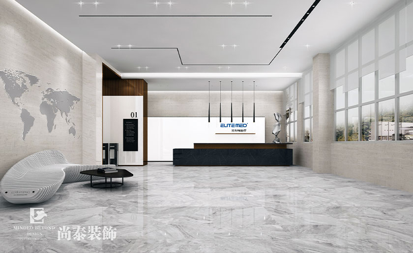 6000㎡醫(yī)療科技公司辦公室展廳裝修設(shè)計