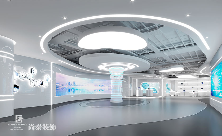 6000㎡醫(yī)療科技公司辦公室展廳裝修設(shè)計