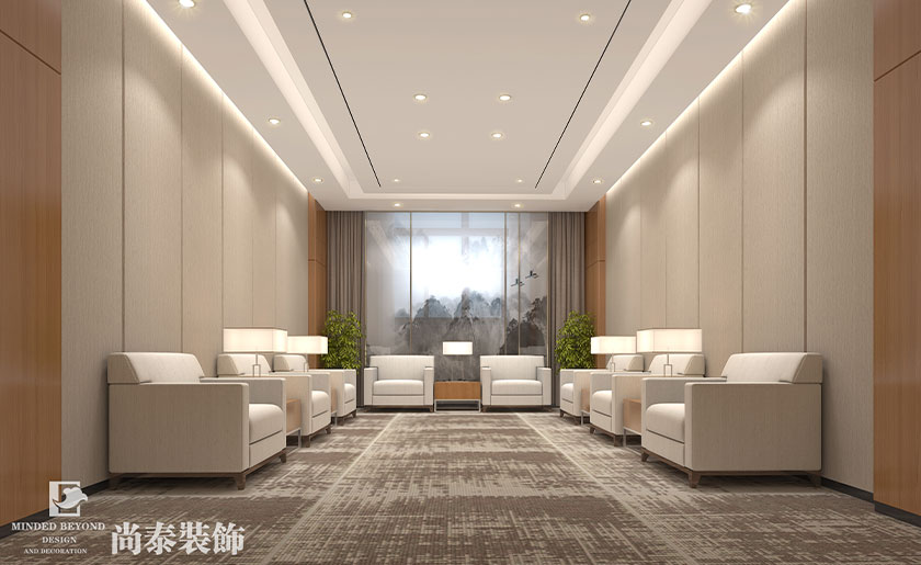 6000㎡醫(yī)療科技公司辦公室展廳裝修設(shè)計