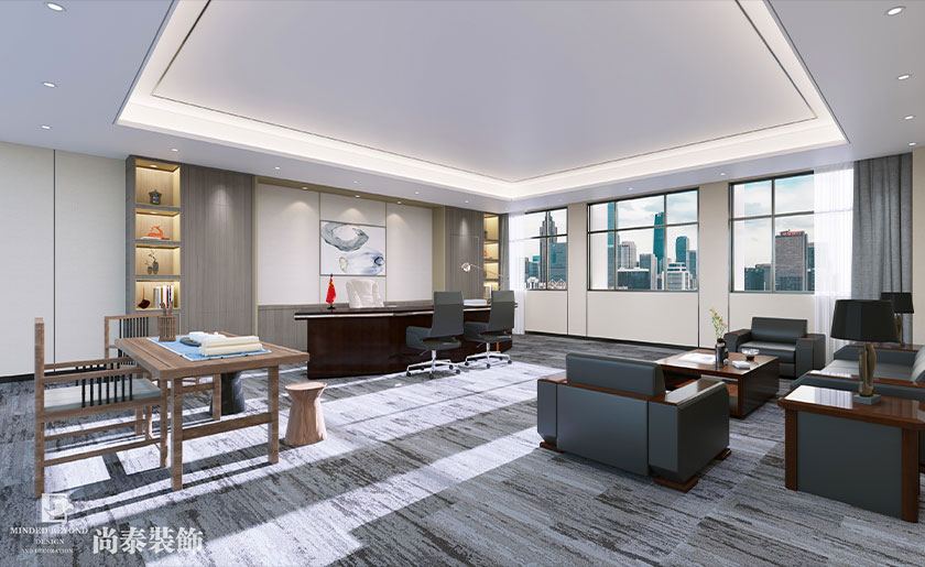 6000㎡醫(yī)療科技公司辦公室展廳裝修設(shè)計