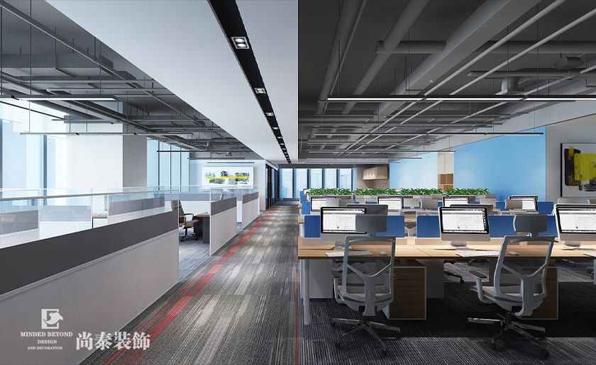 1900平米電氣公司深圳辦公室裝修 | 通意達(dá)