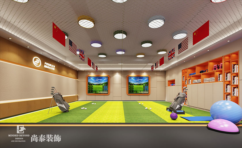 340平米高爾夫教育空間設(shè)計效果圖 | 龍華觀瀾高爾夫