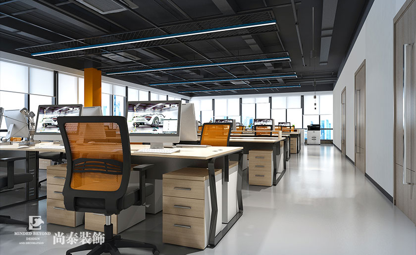 1000平米電子公司辦公室設(shè)計(jì)方案 | 諧振電子