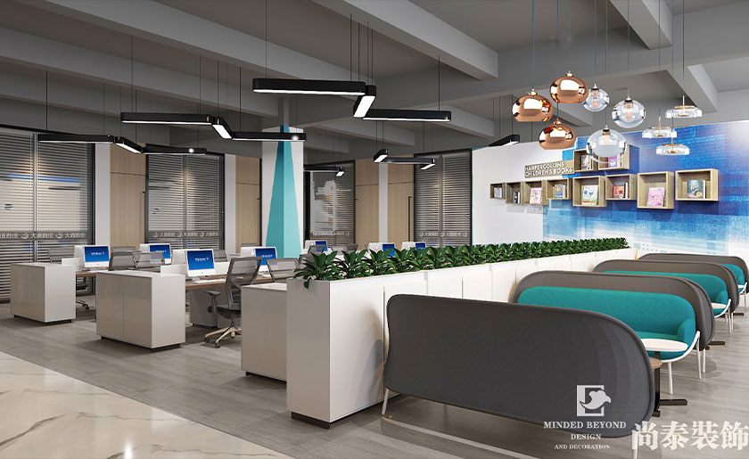 1200平米數(shù)控公司辦公室裝修設(shè)計 | 大通數(shù)控