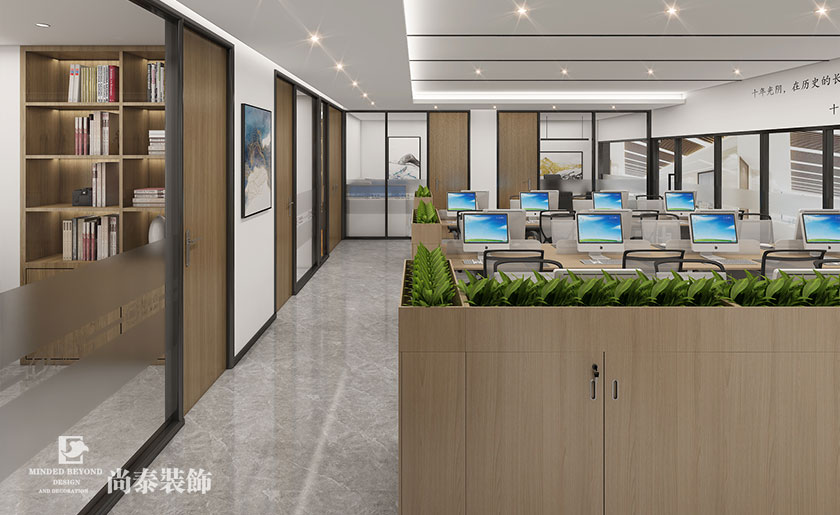 300平米自動化公司深圳辦公室裝修設(shè)計 | 保金佳科技