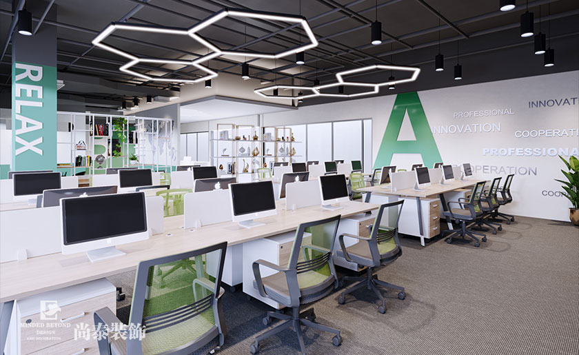 500平米簡(jiǎn)約現(xiàn)代寫(xiě)字樓辦公室裝修效果圖 | 有所為大廈