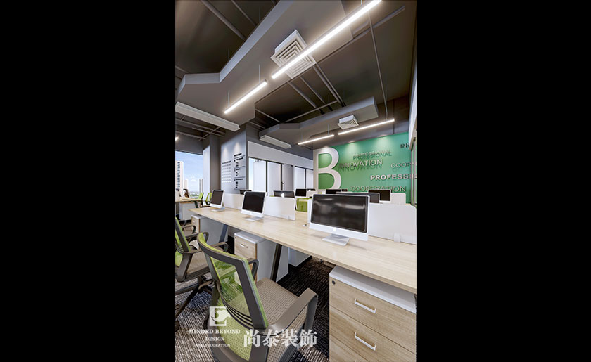 500平米簡(jiǎn)約現(xiàn)代寫(xiě)字樓辦公室裝修效果圖 | 有所為大廈