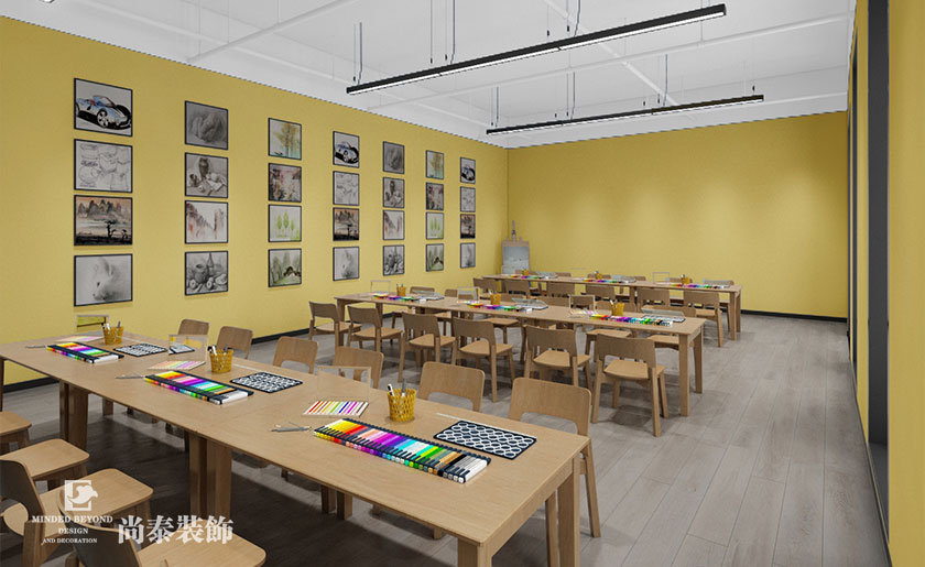 1000平米舞蹈教育培訓學校裝修效果圖 | 齊舞空間