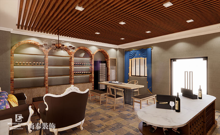 100平米美式風(fēng)格酒莊裝修設(shè)計