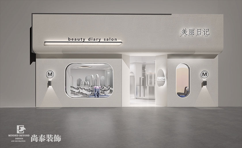 150平米現(xiàn)代網(wǎng)紅風(fēng)美發(fā)店裝修設(shè)計 | 美麗日記