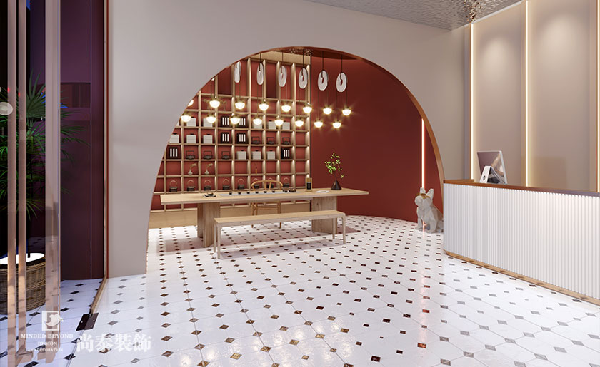 500平米輕奢美容院裝修設(shè)計(jì)效果圖 | 仟容