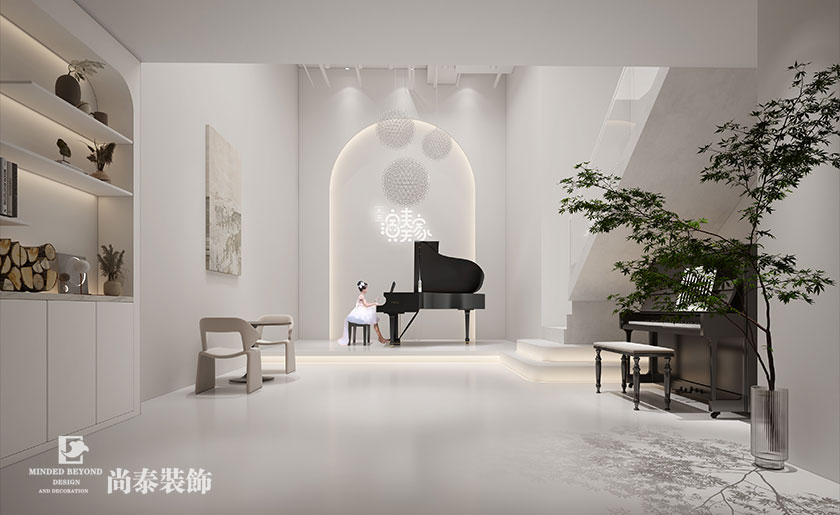 150平米侘寂風鋼琴教育機構裝修設計 | 未來演奏家