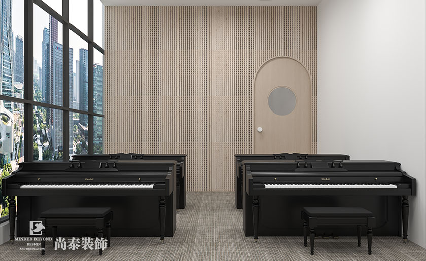 150平米侘寂風鋼琴教育機構裝修設計 | 未來演奏家