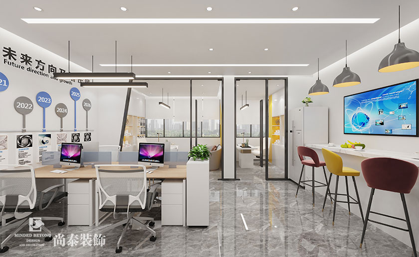 100平米深圳簡(jiǎn)約辦公室設(shè)計(jì)裝修案例 | 有點(diǎn)可以