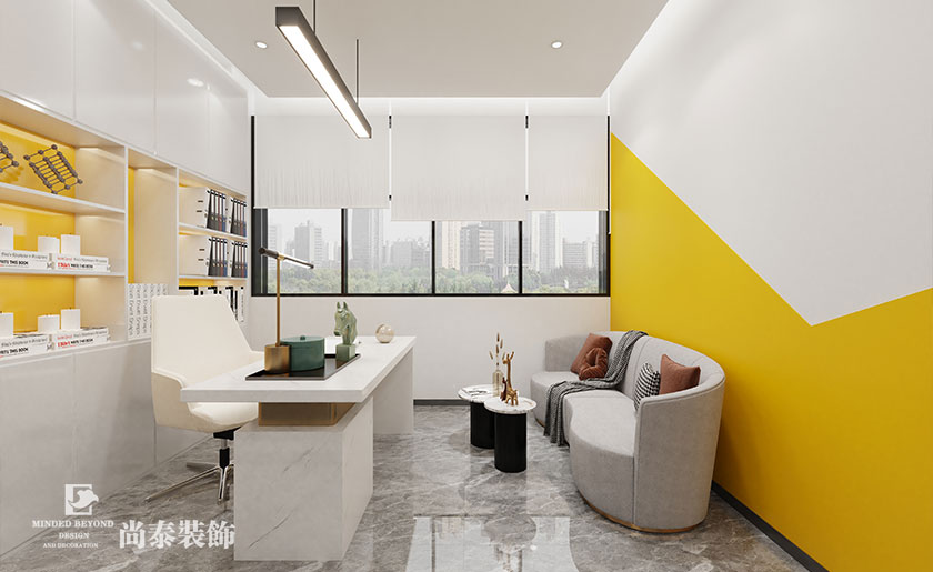 100平米深圳簡(jiǎn)約辦公室設(shè)計(jì)裝修案例 | 有點(diǎn)可以
