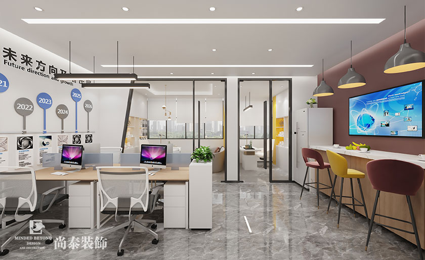 100平米深圳簡(jiǎn)約辦公室設(shè)計(jì)裝修案例 | 有點(diǎn)可以