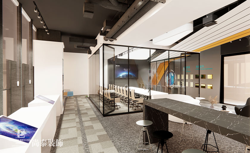 深圳600㎡機(jī)器人公司辦公室裝修效果圖 | 樂(lè)純動(dòng)力