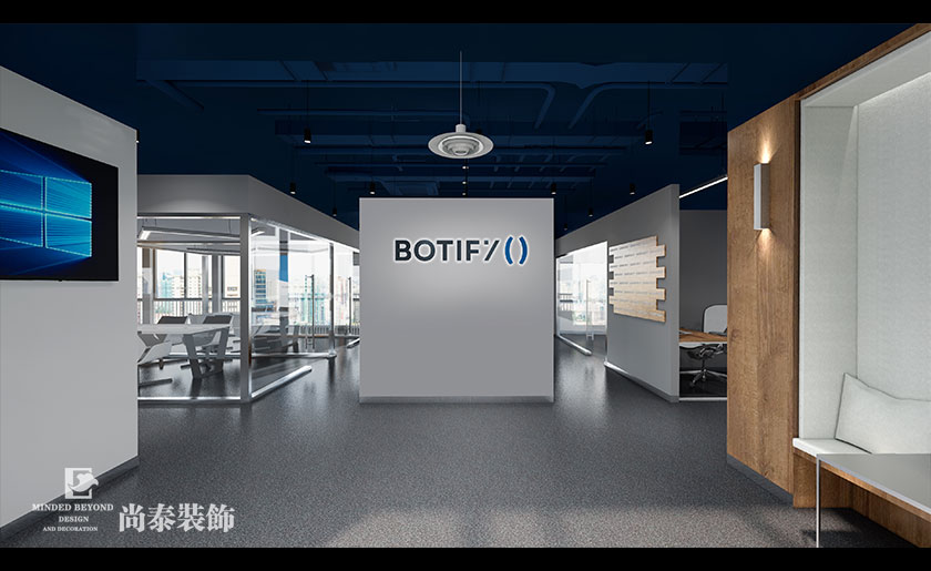 300平米機器人公司深圳辦公室裝修設(shè)計效果圖 | 匯智機器人