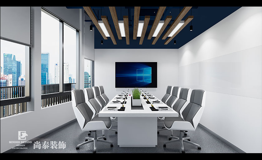 300平米機器人公司深圳辦公室裝修設(shè)計效果圖 | 匯智機器人